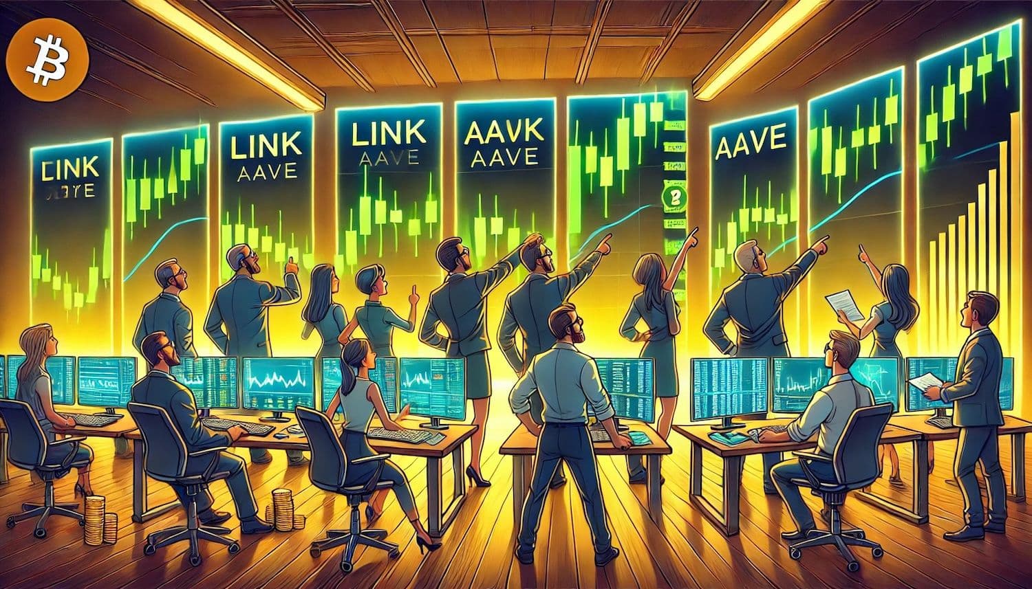 Criptos em Alta da Semana: Chainlink, Raydium, Helium Brilham em Meio a Alta de Altcoins
