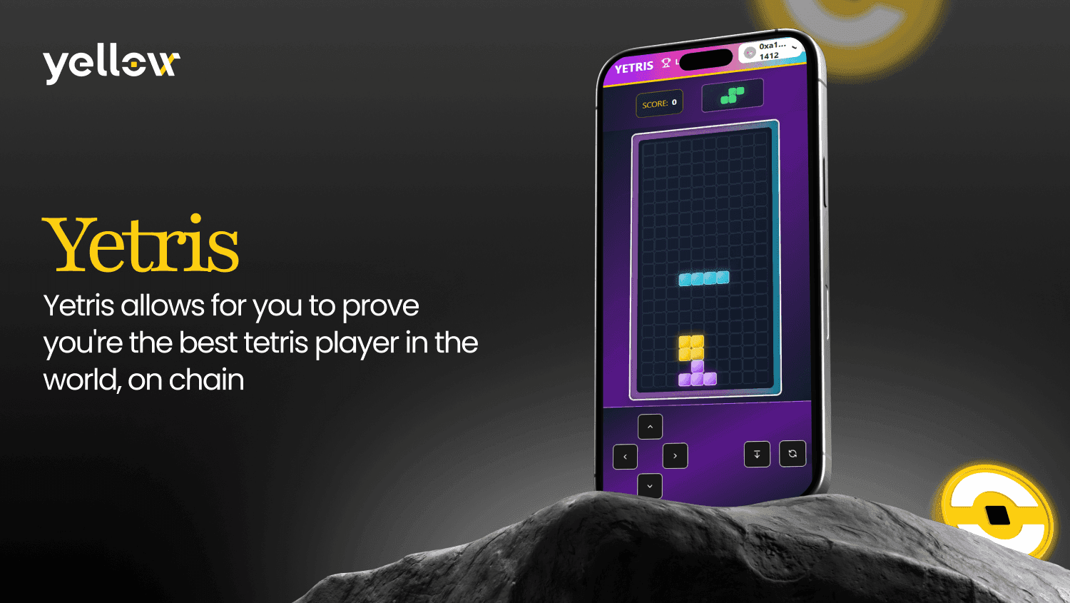 Les canaux d'État de Yellow alimentent la première compétition de Tetris vérifiable avec des classements basés sur les NFT
