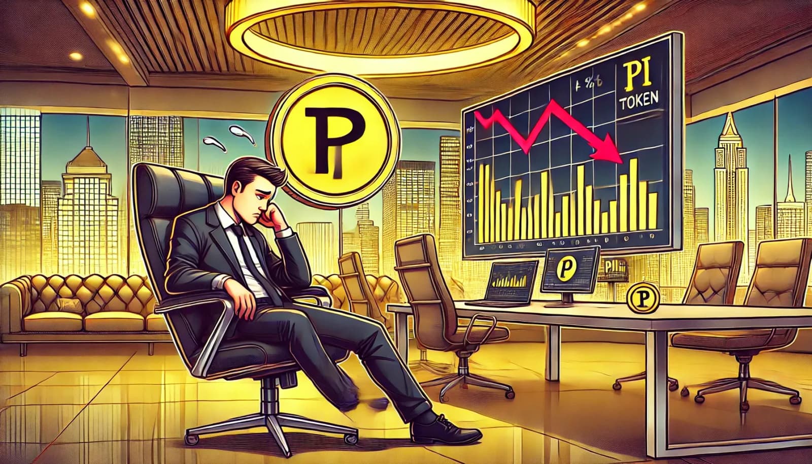 Token Pi cai 70% em relação ao pico de fevereiro apesar da recuperação do mercado