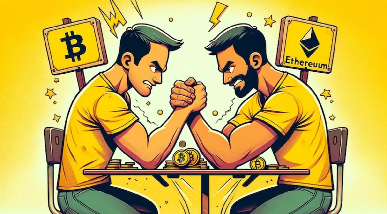 نسبة إيثريوم-بيتكوين تهبط إلى أدنى مستوى منذ أبريل 2021. ماذا يحدث؟